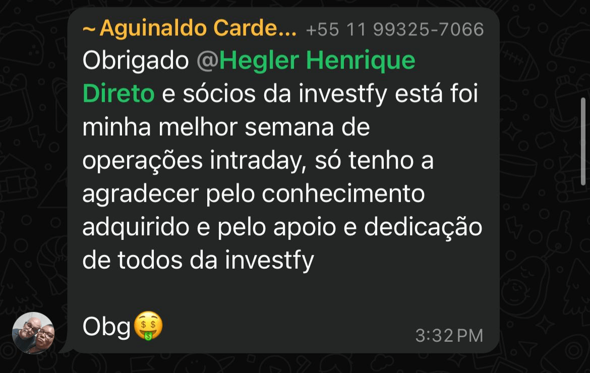 Depoimento de sócio Investfy