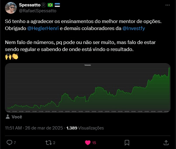 Depoimento de sócio Investfy